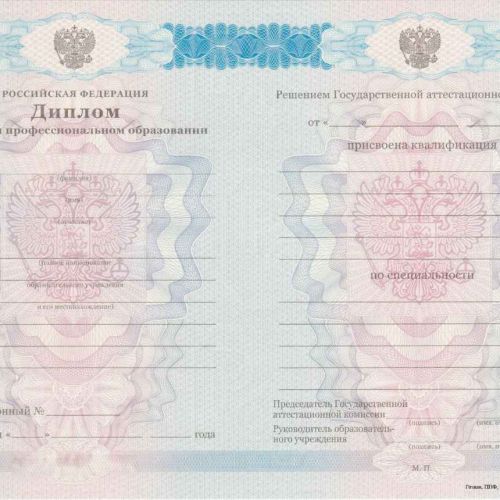 Диплом техникума 2011-2013